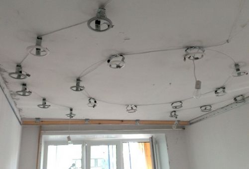 Варианты освещения для натяжных потолков