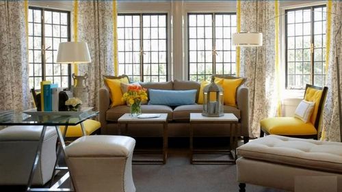 Желтые шторы на желтую кухню: фото штор желтого цвета, видео