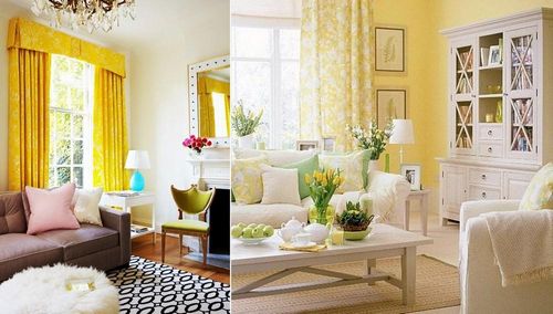 Желтые шторы на желтую кухню: фото штор желтого цвета, видео