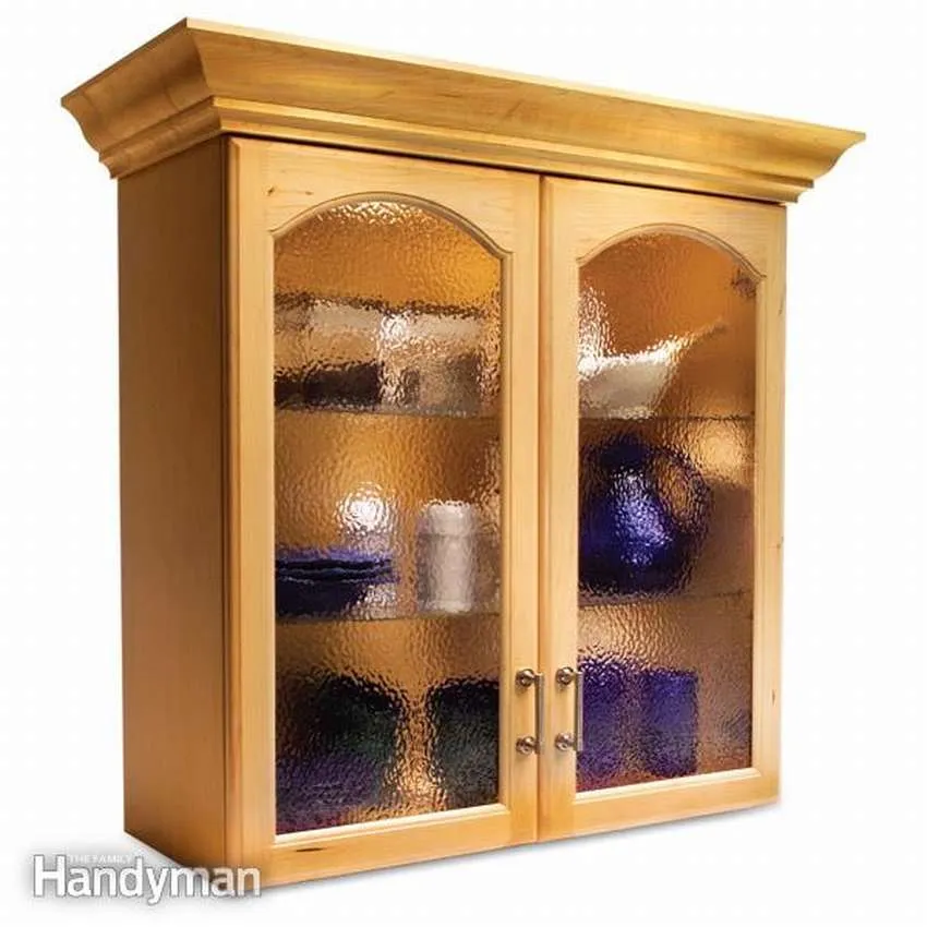 шкафу заменить деревянные дверцы на стеклянные