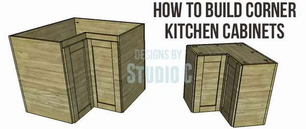 как сделать угловые кухонные шкафы