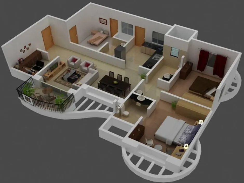 Floorplan 3d участок