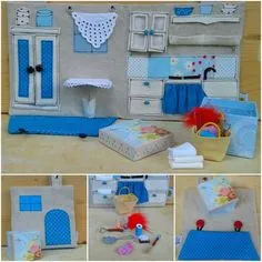 Кукольный домик для путешествий Felt Dolls, Paper Dolls, Baby Dolls, Felt Crafts, Fabric Crafts, Paper Crafts, Dolls Handmade, Handmade Crafts, Activity Books For Toddlers