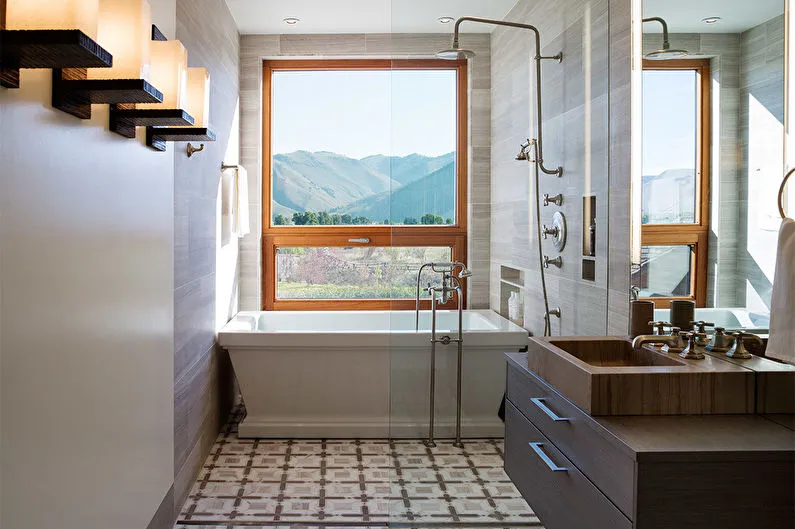 Дизайн узкой ванной комнаты - 75 фото ...