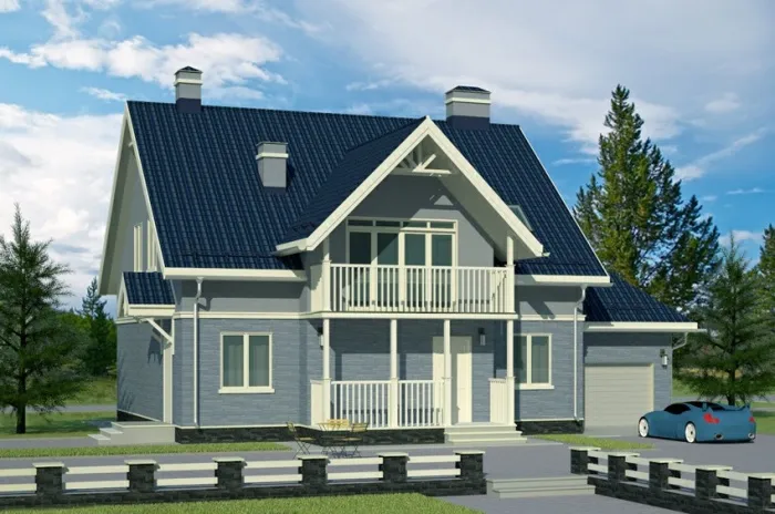 проекты домов с двухскатной крышей