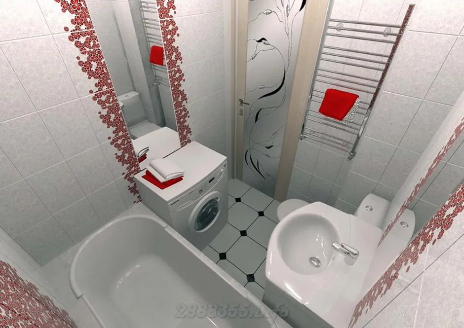 Проект ванной комнаты в панельном доме