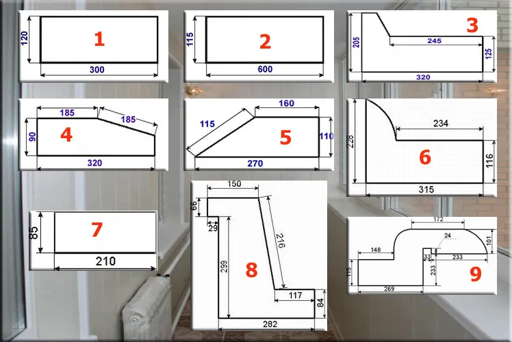 Размеры лоджии и стандартного балкона в ...