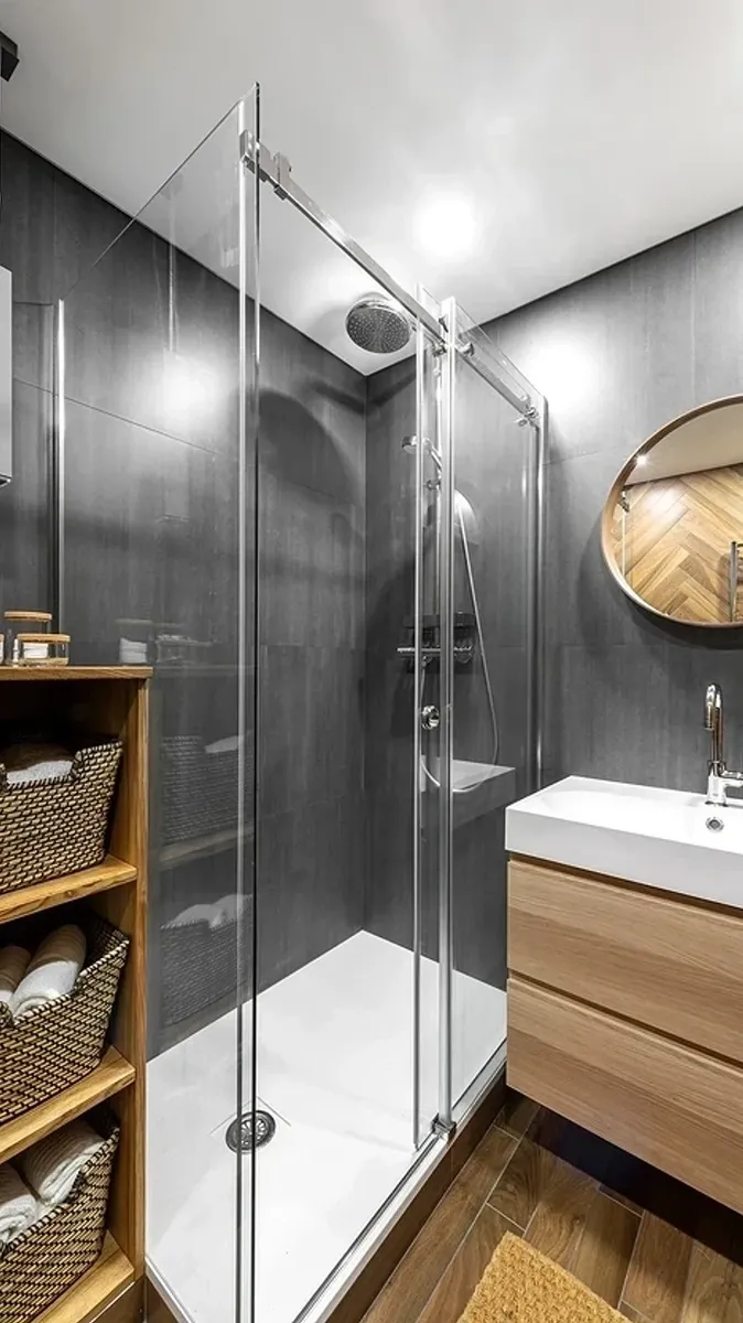 Полка в ванную комнату: виды, варианты размещения и 72 стильных фото в интерьере