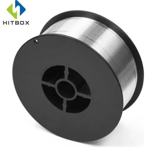 Сварочная проволока HITBOX из углеродистой стали, проволока с флюсовой сердцевиной 0,8 мм, сварочная проволока, 1 рулон, аксессуары для сварочных аппаратов, проволока для MIG